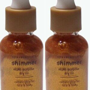 Spa•Scentials Shimmer Multi-purpose Dry Oil golden hour 1Fl Oz (Set of 2)